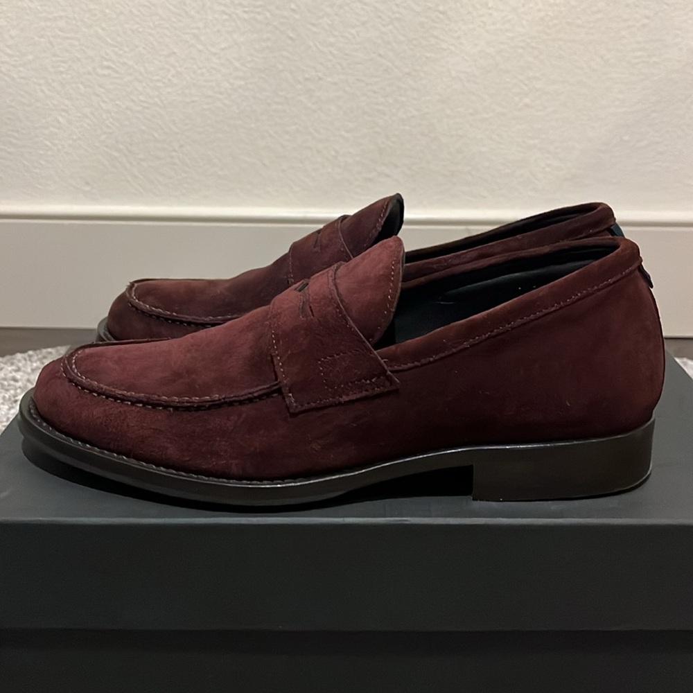 Bonobos Penny Loafers Burgundy Suede (The Oxley)